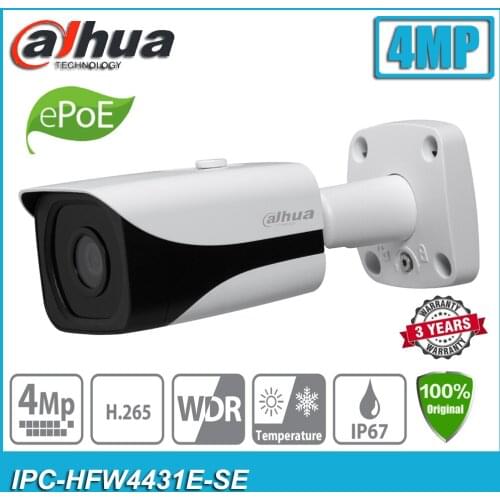 Dahua IPC-HFW4431E-SE 4MP POE H.265 IP67 WDR IR Mini Bullet Network CCTV IP Camera HFW4431E-SE