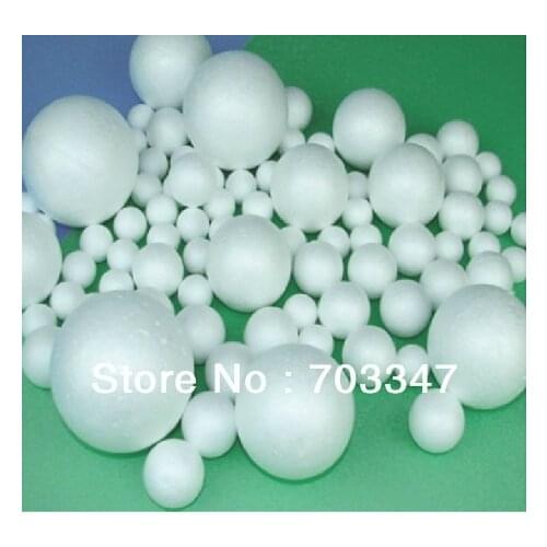 Hot Sale!(300pcs/Lot)6cm, 7cm, 8cm,White Styrofoam Balls for DIY Flower Ball Craft Handmade Painted Ball