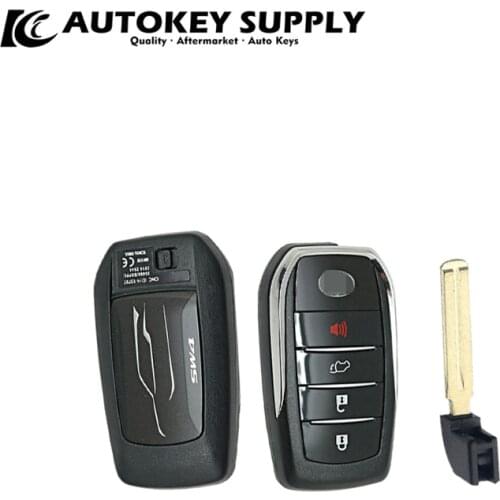 FORToyota SW4 (Fortuner) 3+1 Buttons Smart Key Intelligent Remote Control Shell AKTYS322