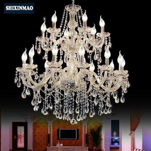SHIXNIMAO LED Crystal Chandelier Home For Living Dining Room Lamp Indoor Modern Chandelier Lustre Crystal Light AC90V-260V