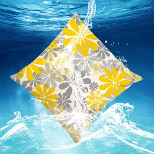 Outdoor Waterproof Cushion Cover 45x45 Polyester Floral Pillowcover Decorative Sofa Cushions Throw Pillows Pillowcase Oil-proof