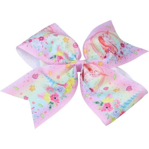 10pcs pinted Grosgrain Ribbon Bows Clips Hairpin Girls hair bows Boutique Hair Clip Headware Kids Hair Accessories