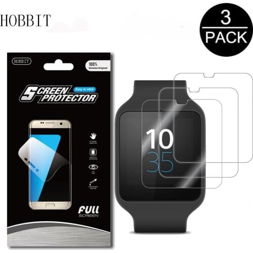 3Pack For Sony Smartwatch 3 SWR50 Anti-shock 7H Nano Explosion-proof Screen Protector High Definition Smart watch Film