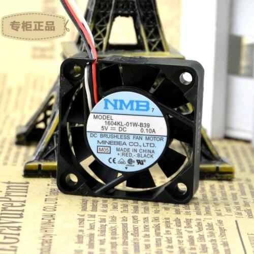 4010 Original FOR NMB Heat Dissipation Fan 1604KL-01W-B39 5V 0.10A 3-wire Speed Measurement