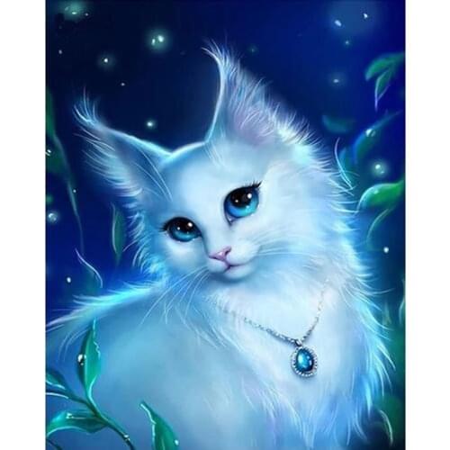 New 5D DIY Full Square/Round Diamond Painting "Cartoon Cat" 3D Embroidery Cross Stitch Rhinestone Mosaic Home Decor Gift YC56