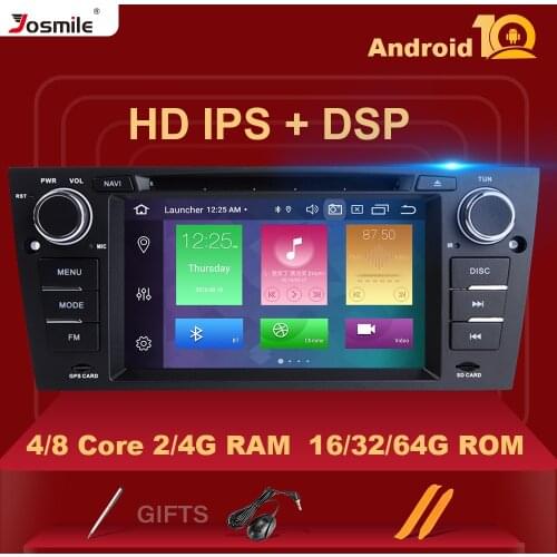 IPS DSP 8 Core 4GB 64G 1 Din Android 10 Car Radio For BMW E90/E91/E92/E93 Multimedia Player Navigation GPS Stereo DVD head Unit
