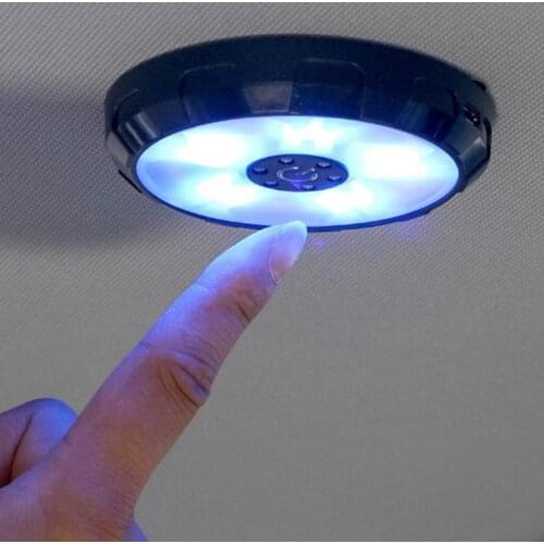 Car Interior Touch LED light USB Charging Rechargeable Controll Trunk Cargo Area Magnetic Reading Lamp Auto Universal Automobile