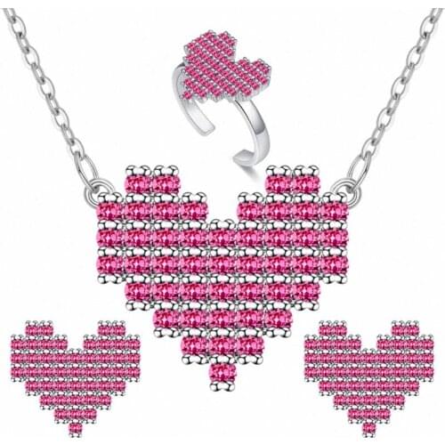 TRACYSWING Element Brand 1 Colors Real AAA Zirconia Micro Inlays Crystal Jewelry sets for women Fashion New Sale Hot Th-131098