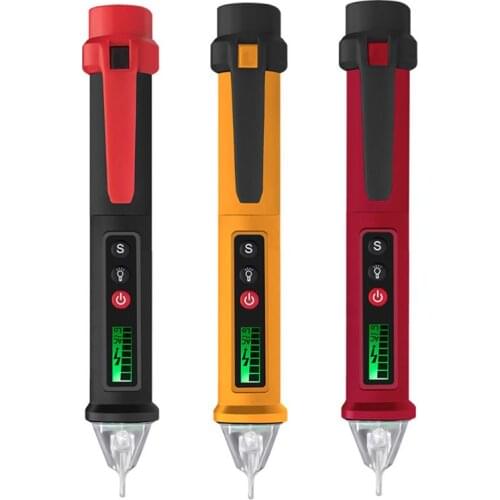 VC1010 Digital Voltage Detectors 12-1000V AC/DC Non-Contact Pen Tester Meter Volt Current Electric Test Pencil 2 G8TB