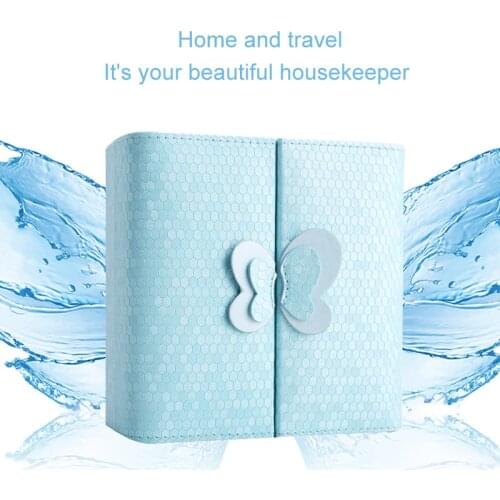 15*15*6.5cm Travelling Cosmetic Leather Jewelry Box Necklace bracelet jewlery Storage Case for jewelry packaging and storage