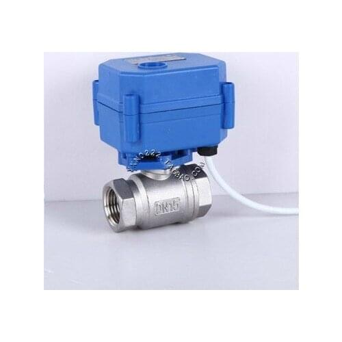 DN15 DN20 DN25 Stainless Steel Two Way Electrical Motorized Ball CR01 CR02 CR03 CR04 CR05 DC5V DC12V DC24V AC220V