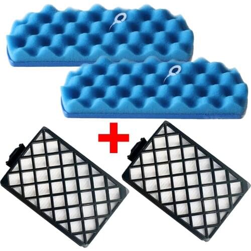 1PC Sponge Filter + 1PC Dust Hepa Filter for Samsung DJ97-01670B SC8810 SC8830/50/70 Series Robot Vacuum Cleaner Accessories