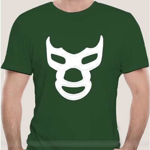 Fashion t-shirt men cotton brand teeshirt Blue Demon T shirt blue mexico mask demon wrestling libre lucha
