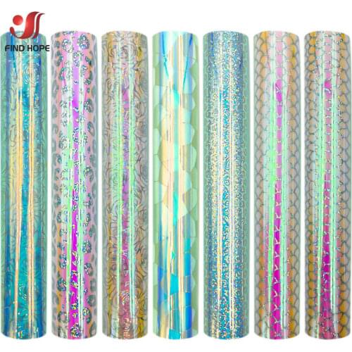 Holographic Craft Vinyl Permanent Adhesive Glossy Waterproof Vinyl for Cricut Silhouette Cameo and Other Cutters Home Cup Decor