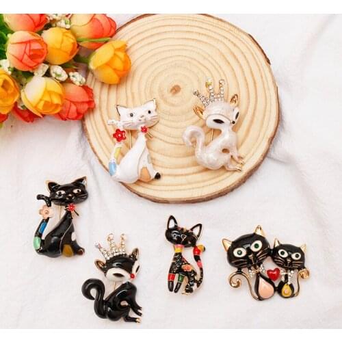 HEYu jewelry Black Brooches For Clothes