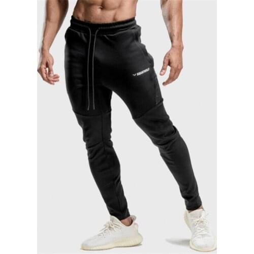 Cotton Joggers Pants Men Autumn Running Sweatpants Skinny Track Pants Gym Fitness Training Trousers Male Sport Workout Bottoms