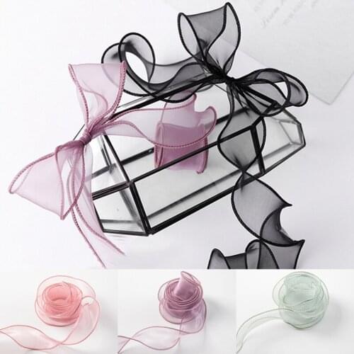 Fishtail Yarn Ribbon Fresh Flower Packaging Material Bouquet Floral Shop Supplies Snow Yarn Silk Wave Belt Gift Packaging Decor