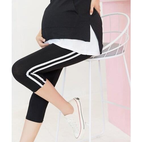 Maternity Plus Size 3xl Summer Lace Shorts For Pregnant Women Short Mother Belly Striped Leggings Home Casual Big Size Capris