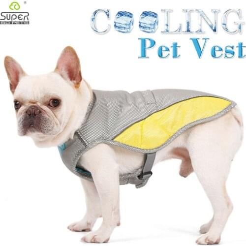 Summer Dog Cooling Breathable Vest Jacket Coat Cool Clothes for French Bulldog Pet Reflective Clothes Ropa Para Perro Grande
