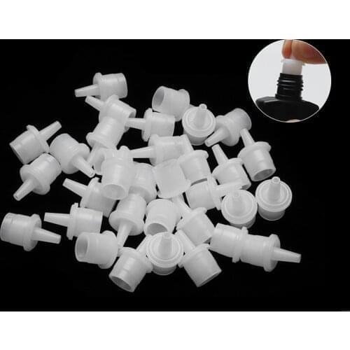 20 Pcs Universal Eyelash Glue Replacement Bottle Mouth Head Convenient Extended Glue Usage Anti-Blocking Eyelash Extension Tool