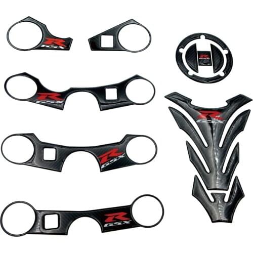 Motorcycle Tank Cap Sticker Tank Pad Fork Triple Tree Upper Clamp Decal For Suzuki GSXR GSX-R 750 600 1000 K1 K3 K5 K6 K7 K8 K11