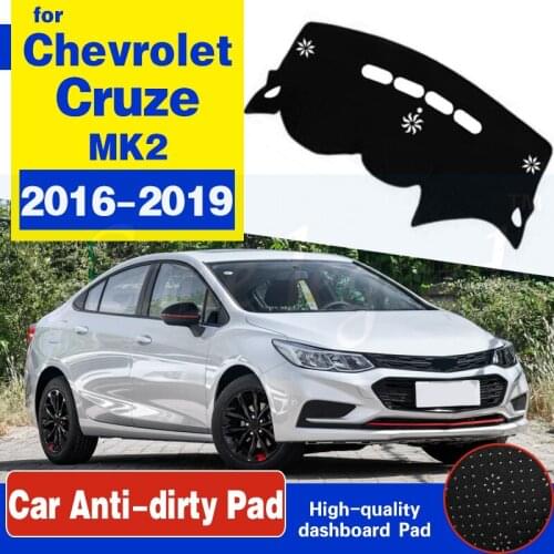For Chevrolet Cruze 2016 2017 2018 2019 MK2 Anti-Slip Mat Dashboard Cover Pad Sunshade Dashmat Carpet Anti-UV Car Accessories