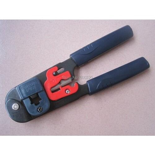 RJ45 Wire Cable Crimper Crimp Cutting Stripper PC Network Hand Tool Pliers LS-208M