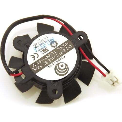PLA04710S12L PLA04710S12M DC12V 0.09A 37mm 25x25x25mm 4010 Graphics Card Cooling Fan 2Pin