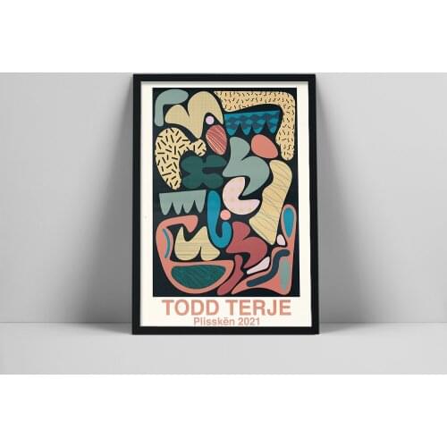 Todd Terje Gig Poster Popular Music Album Abstract Irregular Pattern Canvas Painting Wall Pictures For Living Room Home Decor