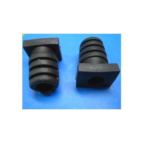 20pcs 19x6 Length 19mm bore 6mm Rubber Square Strain Relief Cord Boot Protector Cable Sleeve Power cord bushing
