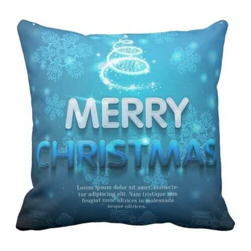 Merry Christmas Home Textile Party Pillow Case Decorative Cotton Polyester Cushion Cover 5 size 9 style