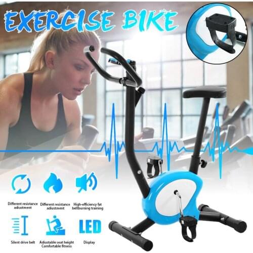 Exercise Bike Stationary Bicycle with LCD Monitor Cardio Indoor Fitness Gym Cycling Exercise Bikes For Home Fitness Training