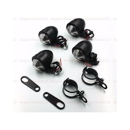 TURN SIGNALS Fork Clamps Shock Bracket Relocater Holder for Harley Cafe Racer CB Honda GN Kawasaki Suzuki Yamaha
