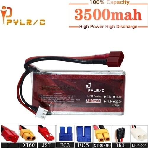 High Rate 7.4v 3500mah 45C Lipo Battery For RC Helicopter Parts 2s Lithium battery 7.4v RC Car Boat Airplanes Drone Battery
