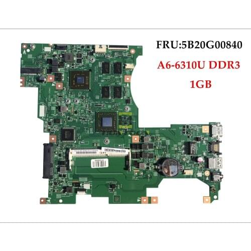 High quality LF145M 448.00Y02.0011 for Lenovo Flex2-14D laptop Motherboard FRU:5B20G00840 A6-6310U DDR3 AMD 1GB Fully Tested