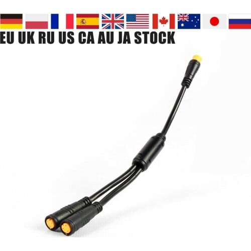 Y-Splitter Gear Shift Sensor Connector Cable 1T2 Brake Lever Cable For 8FUN BAFANG BBS01B BBS02B BBSHD Mid Drive Motor