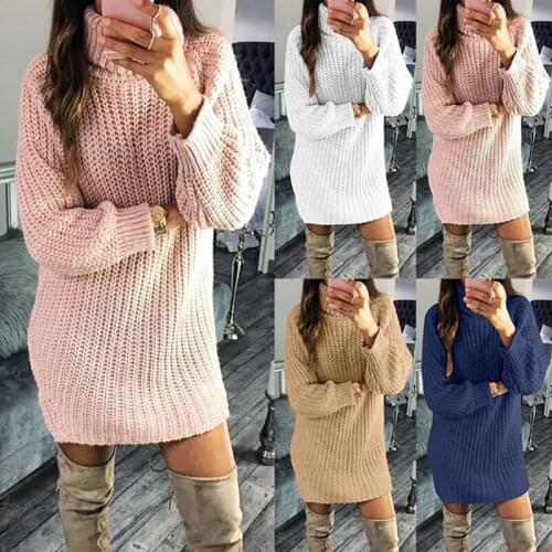 Woman Sweaters 2021 New Fashion Turtleneck Pullover Lady Winter Warm Long Sweater Knitted Sweater TXMY002