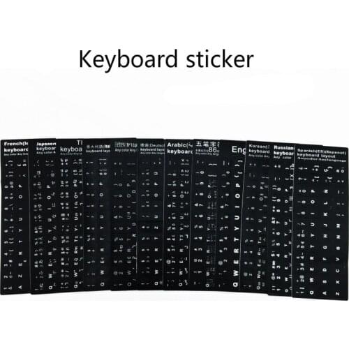 10inch Russian Keyboard Stickers For Notebook Computer Desktop Keyboard Cover Covers Dustproof Waterproof Russia Sticker