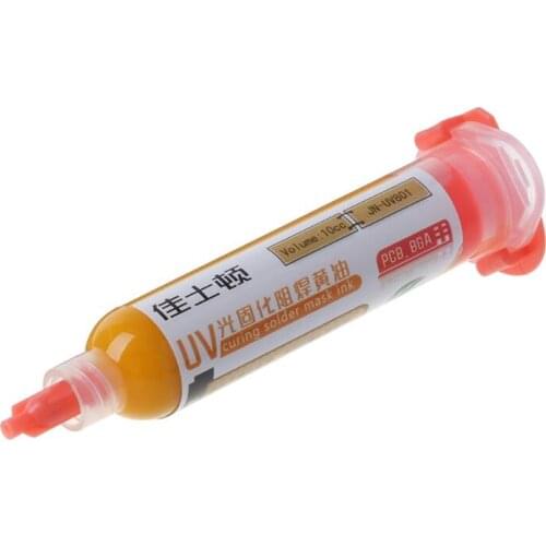 10CC UV Curing Solder Mask Ink Soldering Paste Flux for PCB BGA Motherboard Paint Prevent Corrosive Arcing Welding Fluxes