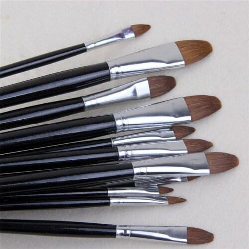 6pcs/Set high-grade brush pens tongue peak row brush Watercolor Gouache Drawing Painting Art Supplies acrylic brush