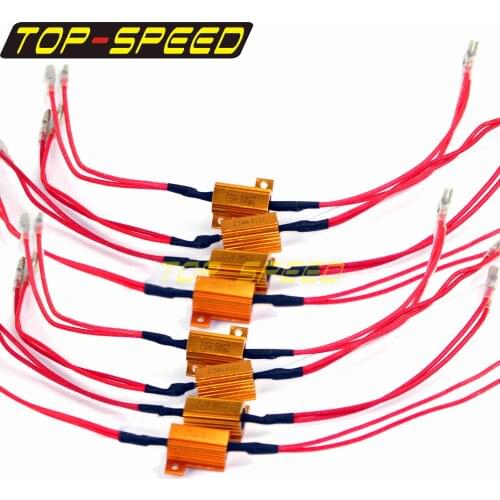 8x/4x/2x Load Resistor Error Canceller LED Decoder Canbus Fast/No Flashing Fix Error Turn Signal Load Resistor For Honda Suzuki