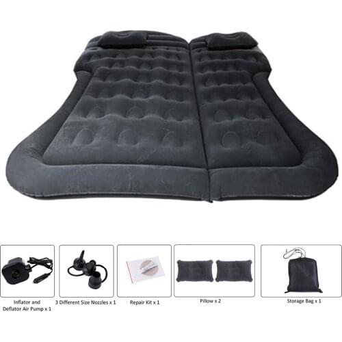 Car Inflatable Bed Travel Bed Universal For Back Seat Multi Functional Sofa Pillow Outdoor Camping Mat Cushion With Two Pillow