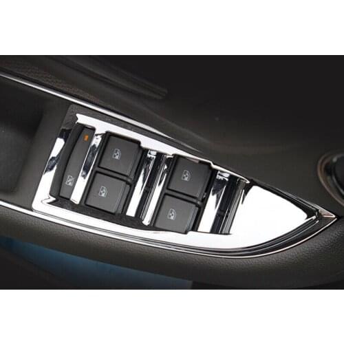 ABS Chrome Car accessories styling For Chevrolet Cruze 2016 2017 2018 Car Door window glass lifting switch cover trim