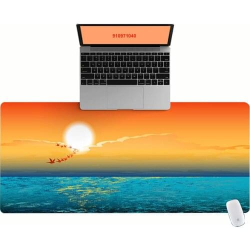 Large Office Computer Desk Mat Table Keyboard Big Mouse Pad Sunset Landscape Laptop Cushion Desk Non-slip Mat Gamer Mousepad Mat