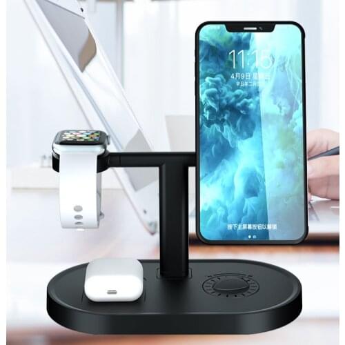 15W 4 in 1 Fast Aromatherapy Wireless Magnetic Charger Stand Suitable For Magsafe Iphone 12 11 Pro Max Airpods Apple Watch