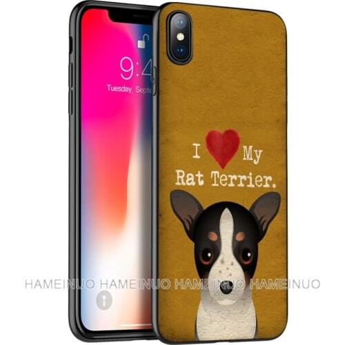 Black tpu case for iphone 5 5s SE 2020 6 6s 7 8 plus X 10 XR XS 11 pro MAX silicon cover case I Love My Dog Yorkie