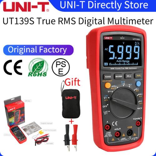 UNI-T UT139S True RMS Digital Multimeter Temperature Probe LPF pass LPF (low pass filter) function