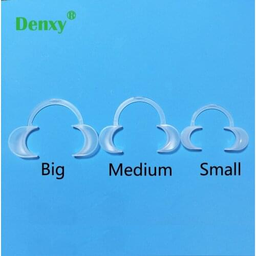 Denxy 20pcs High quality Dental C type White Cheek Retractor Lip Dental Intraoral Mouth Opener Cheek Expanders Teeth Whitening