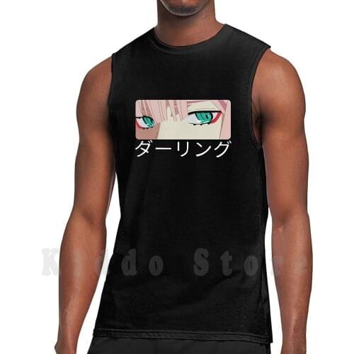 Darling In The Franxx - Zero Two tank tops vest 100% Cotton Darling In The Franxx Anime Girls Darling Franx Darling In