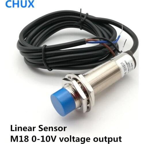 Linear Sensor Inductive Proximity Switch Voltage Type 0-10v XM18-8-PMU 8mm Detect Distance Displacement Position Sensors